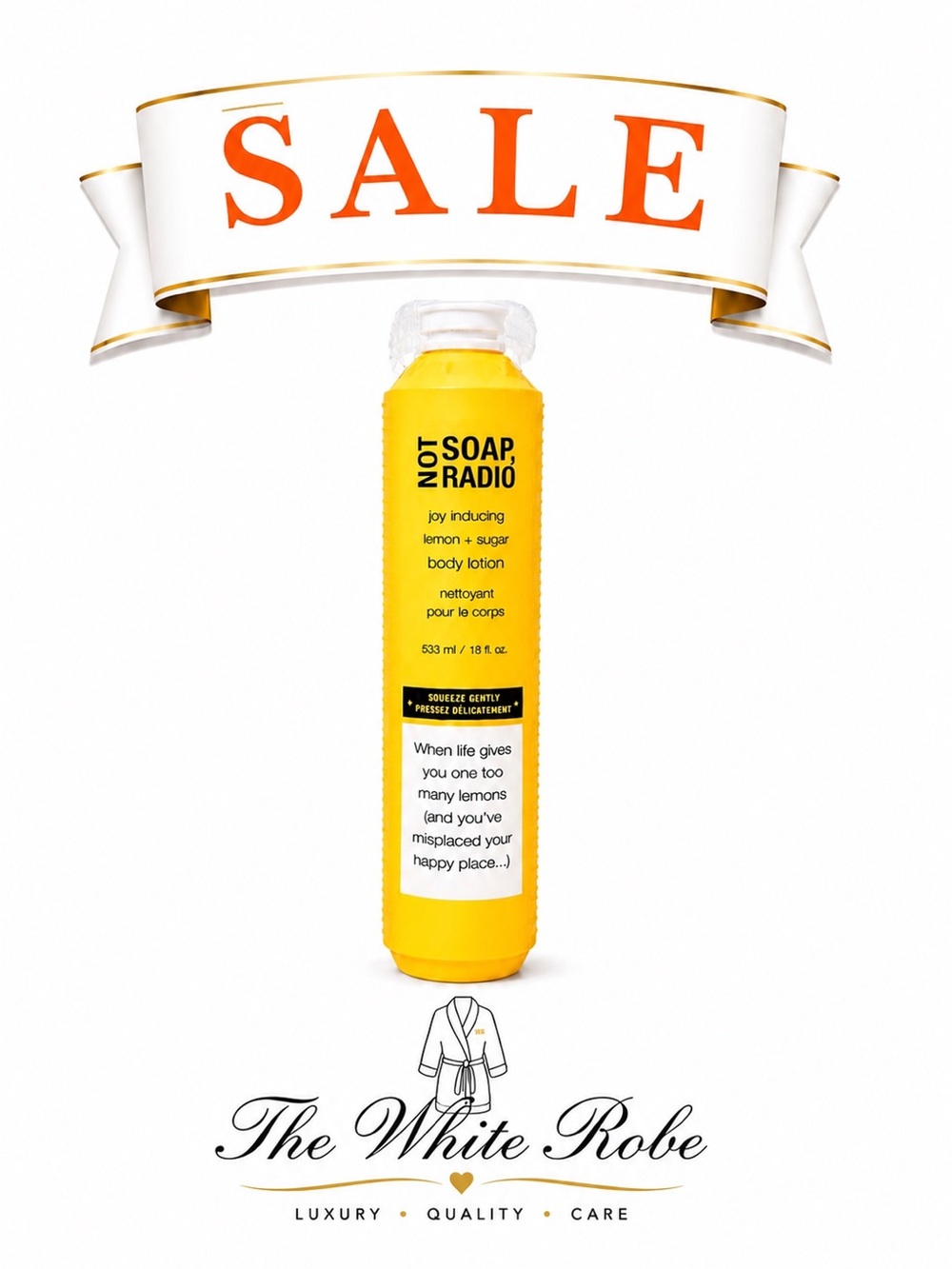 NOT SOAP, RADIO Lemon + Sugar Body Wash